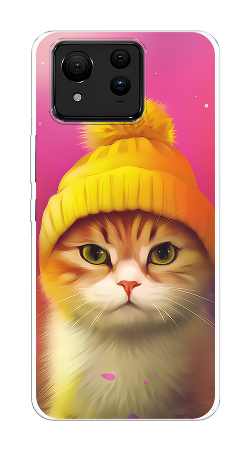 

Чехол на Asus ZenFone 11 Ultra "Котик в шапочке", Розовый;желтый;бежевый, 45250-1