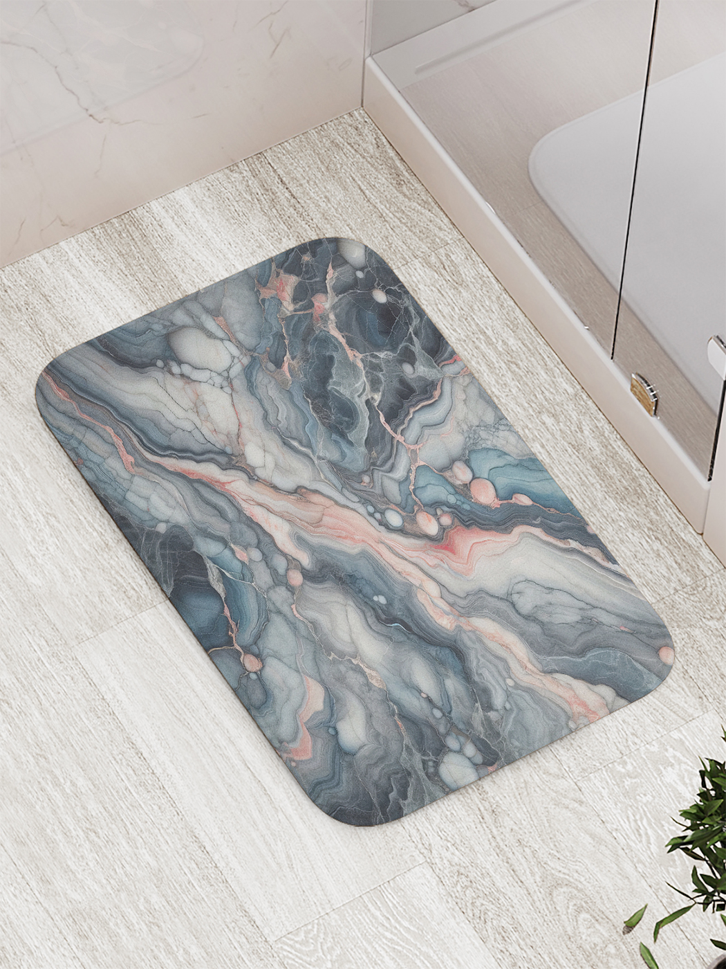 

Коврик для ванной и туалета мягкий JoyArty "Мраморное панно", bath_sd1112