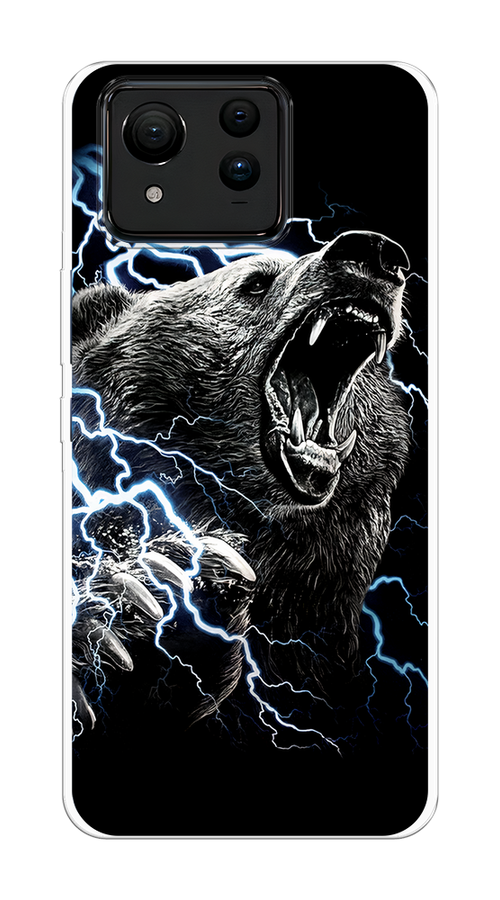 

Чехол на Asus ZenFone 11 Ultra "Гроза и медведь", Черный;серый;серебристый, 45250-1