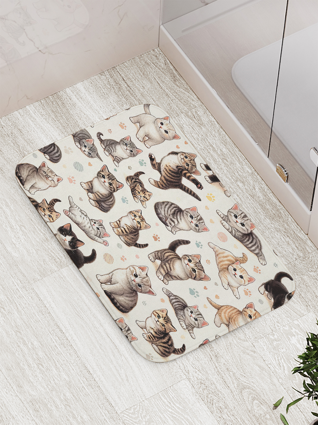 

Коврик для ванной и туалета мягкий JoyArty "Котятки", bath_429898