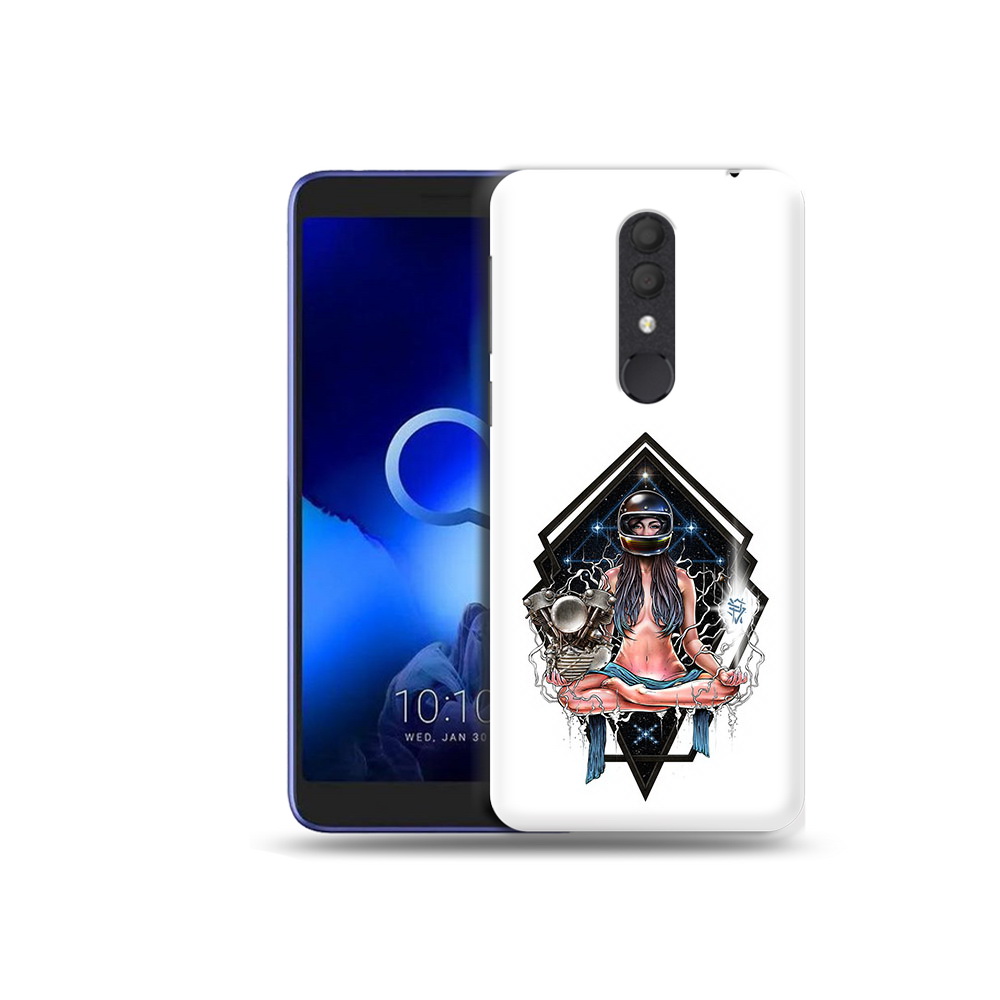 

Чехол MyPads Tocco для Alcatel 1X красивая девушка в шлеме (PT133941.659.406), Прозрачный, Tocco
