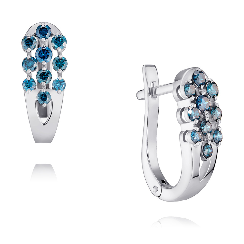 

Серьги из белого золота с бриллиантом ADAMAS 24038986/01-А511Д-425, 24038986/01-А511Д-425