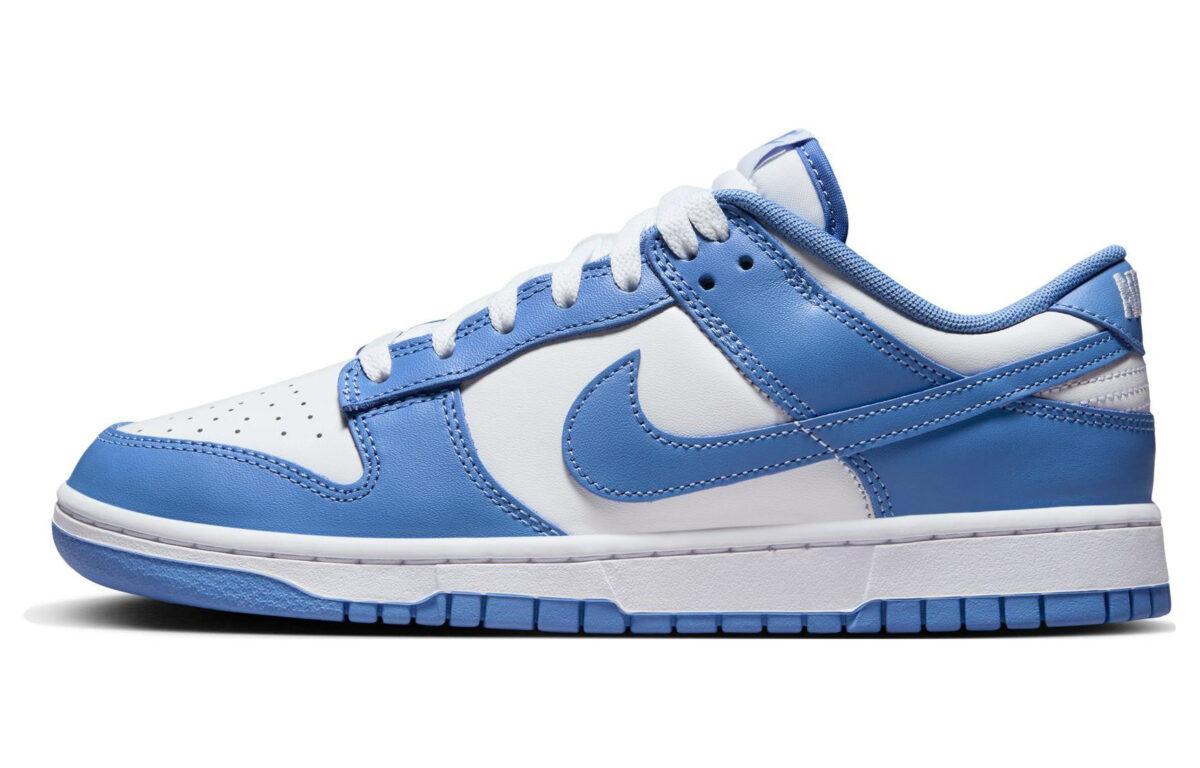 

Кеды унисекс Nike Dunk Low Polar Blue белые 44 EU, Белый, Dunk Low Polar Blue