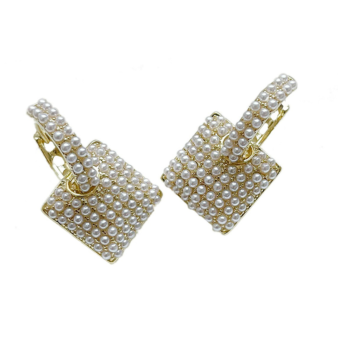 

Серьги из маталла с акрилом La Bijouterie