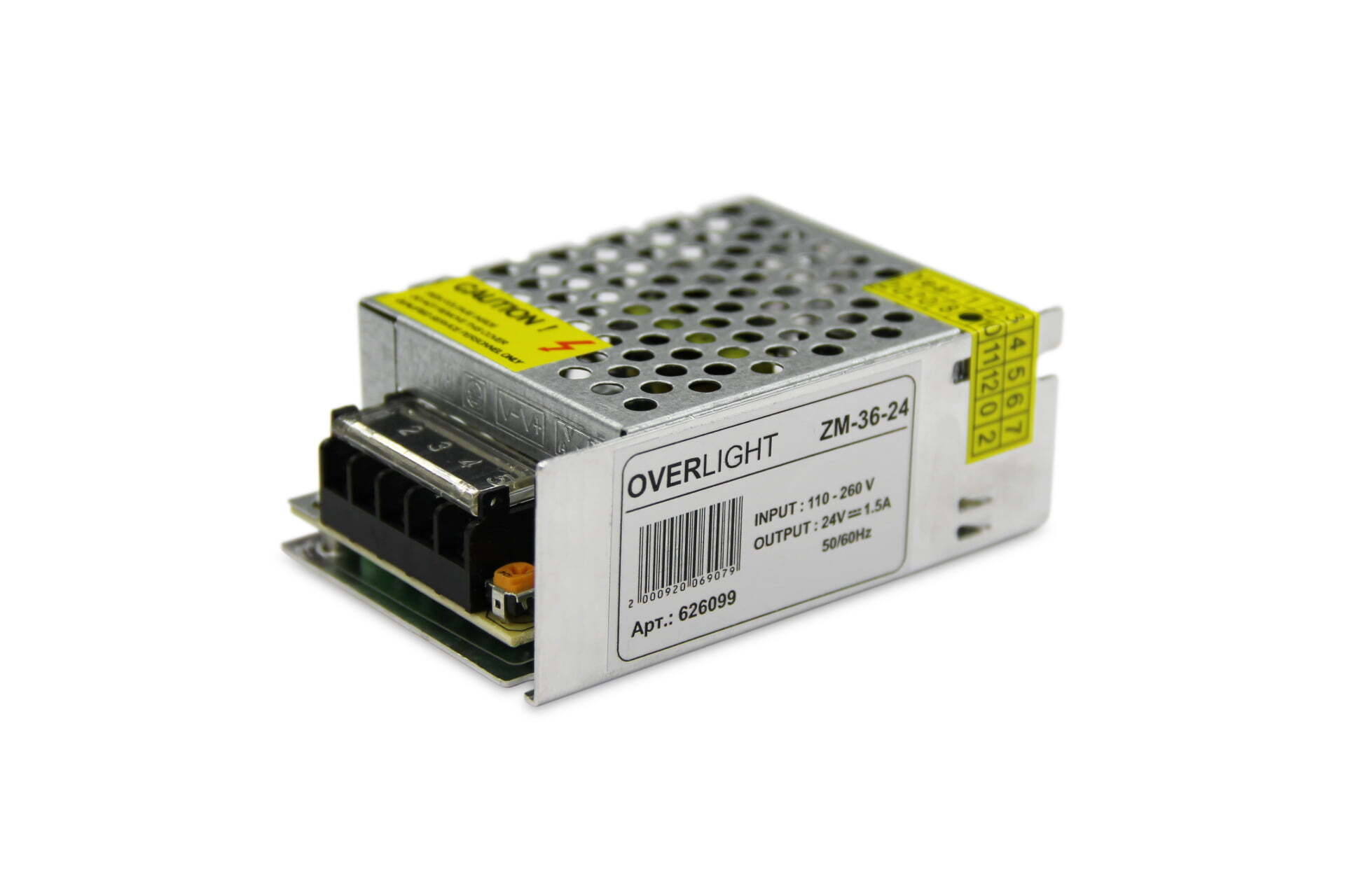 

Блок питания ZM-36-24 (24V,36W 1.5A IP20), ZM-36-24 (24V,36W, 1.5A, IP20)