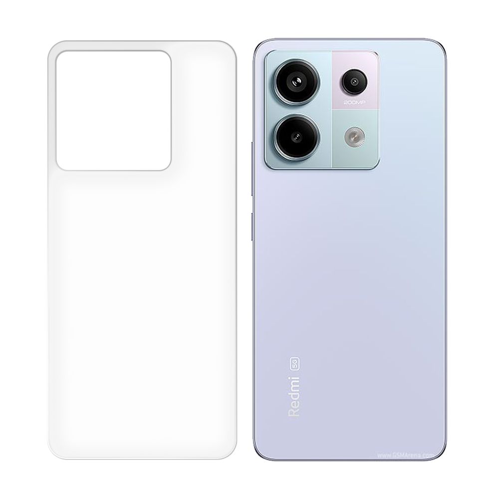 

Стекло защитное гибридное Krutoff для Xiaomi Redmi Note 13 Pro 5G задняя сторона