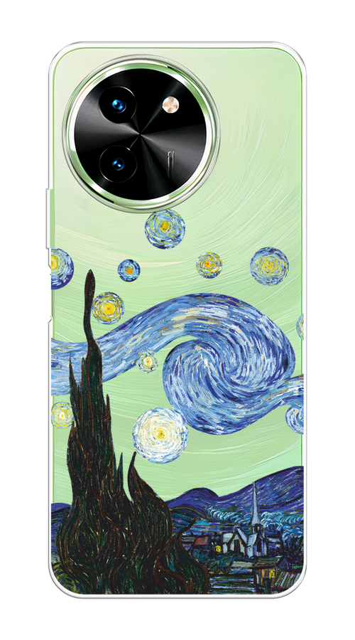 

Чехол на Vivo T3x/Y38 5G "Ночь Ван Гога", Голубой;синий;черный, 2610650-1