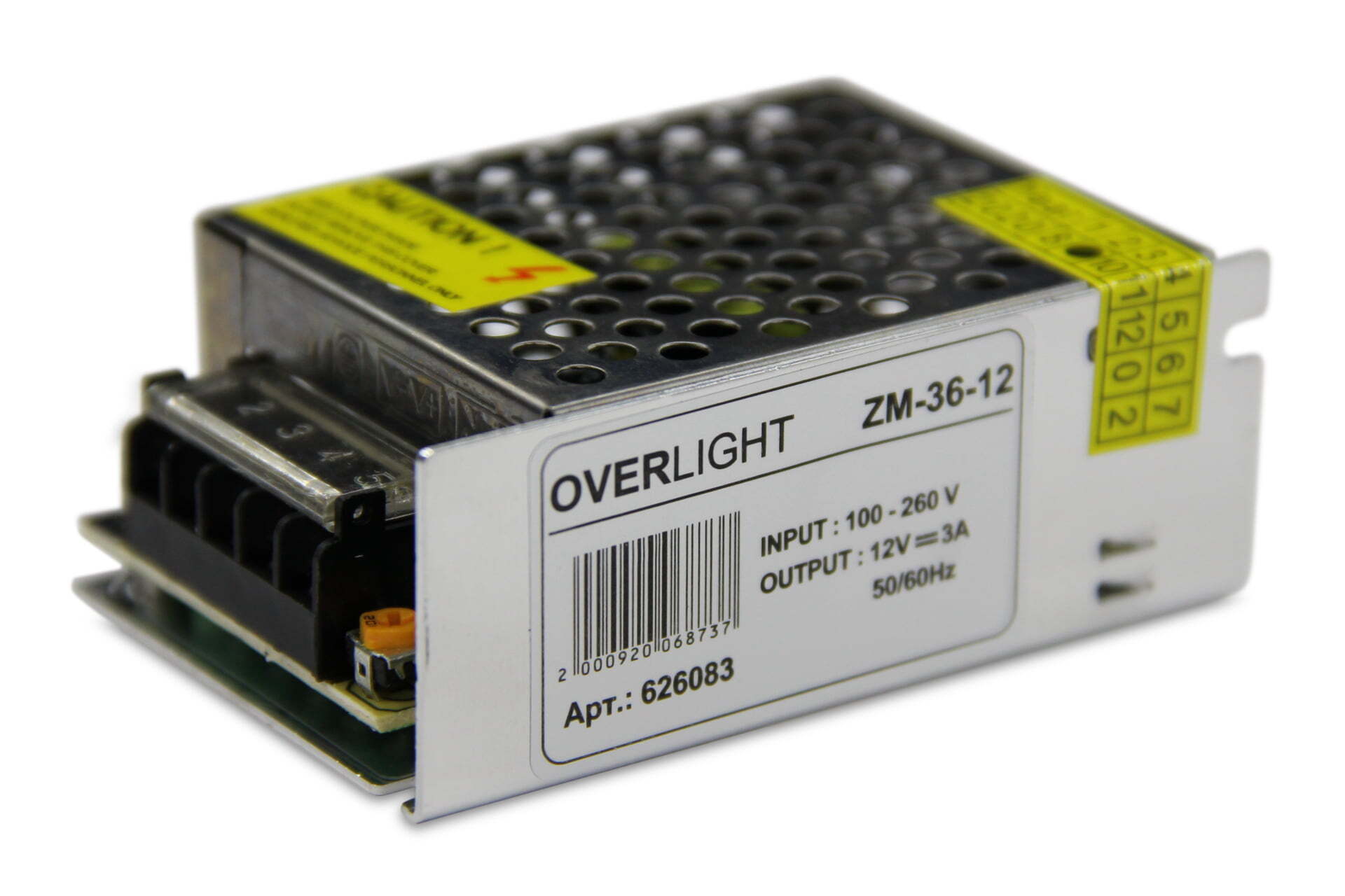 

Блок питания ZM-36-12 (12V 36W 3A IP20), ZM-36-12 (12V, 36W, 3A, IP20)