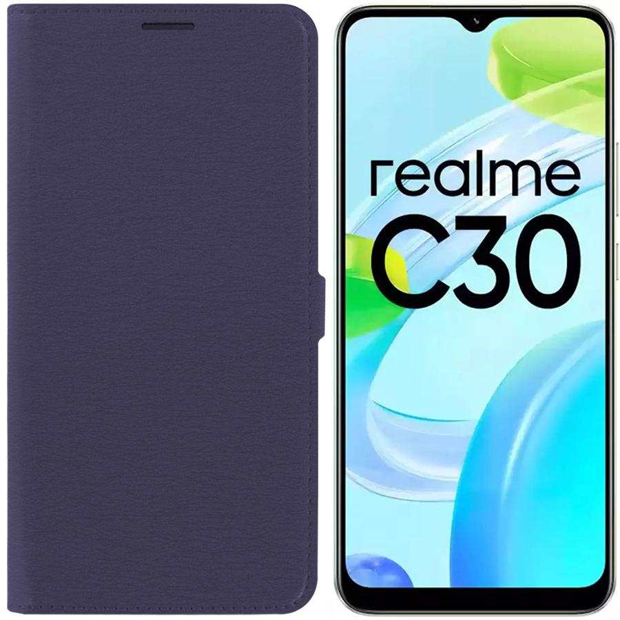 

Чехол-книжка Krutoff Eco Book для Realme C30, синий