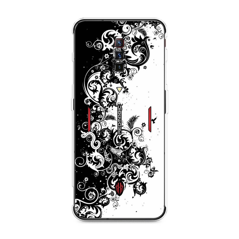 

Чехол на ZTE Nubia Red Magic 6 "Черно белый узор", Белый;черный;серый, 135150-3