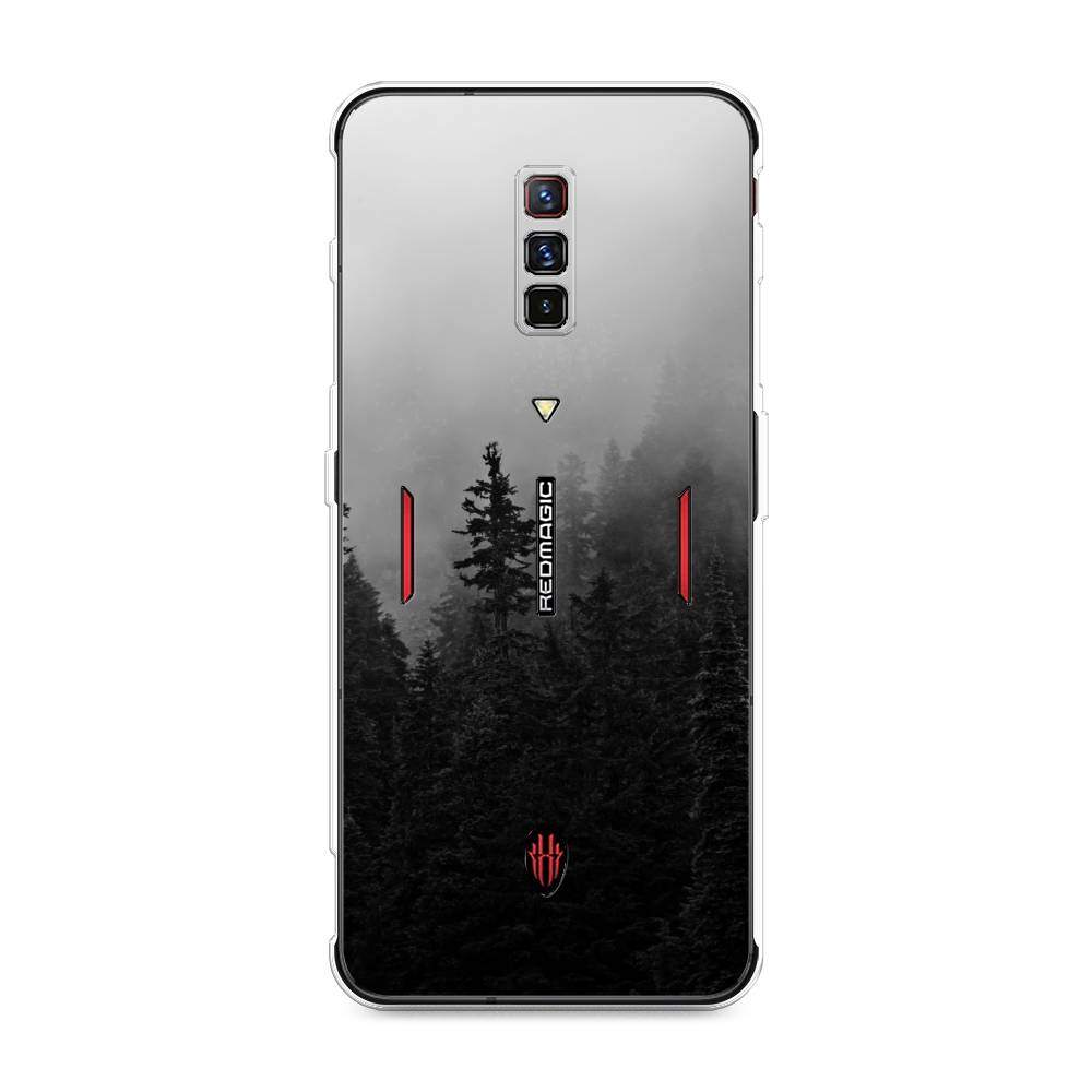 

Чехол на ZTE Nubia Red Magic 6 "Туманный лес", Серый;черный, 135150-2