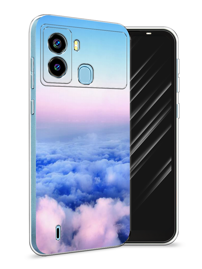 

Чехол Awog на Tecno Pop 6 "Облака", Разноцветный, 302050-4