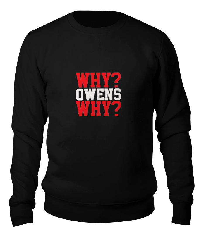 

Свитшот унисекс Printio Why owens why (wwe) черный XS, Why owens why (wwe)