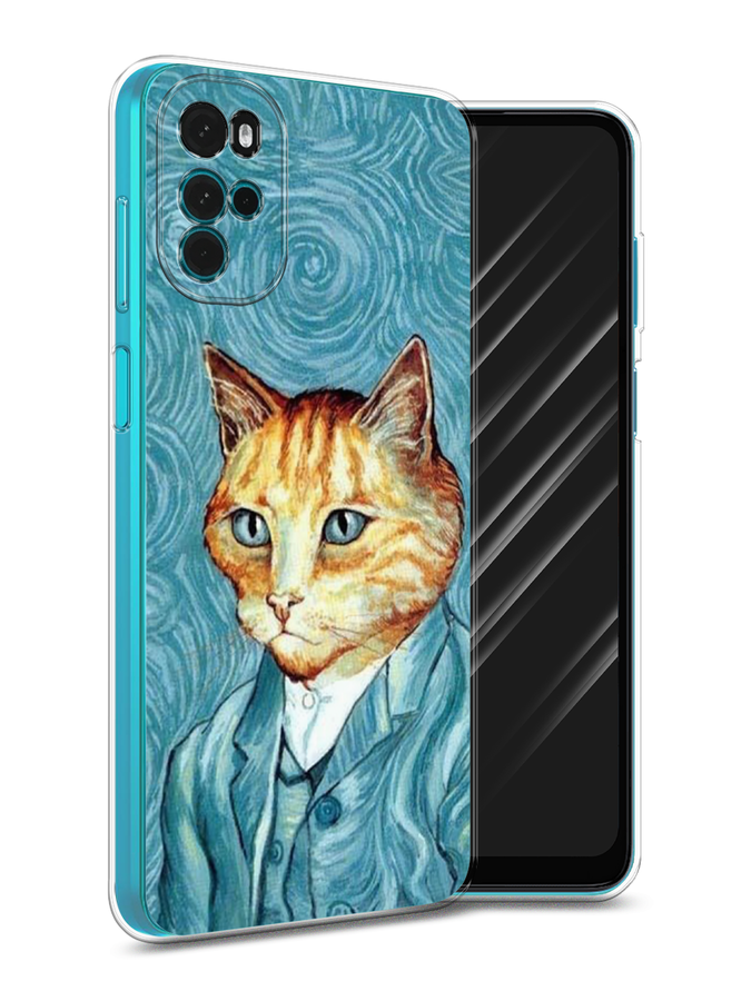 

Чехол Awog на Motorola Moto G22 "Кот Ван Гог", Разноцветный, 243150-2
