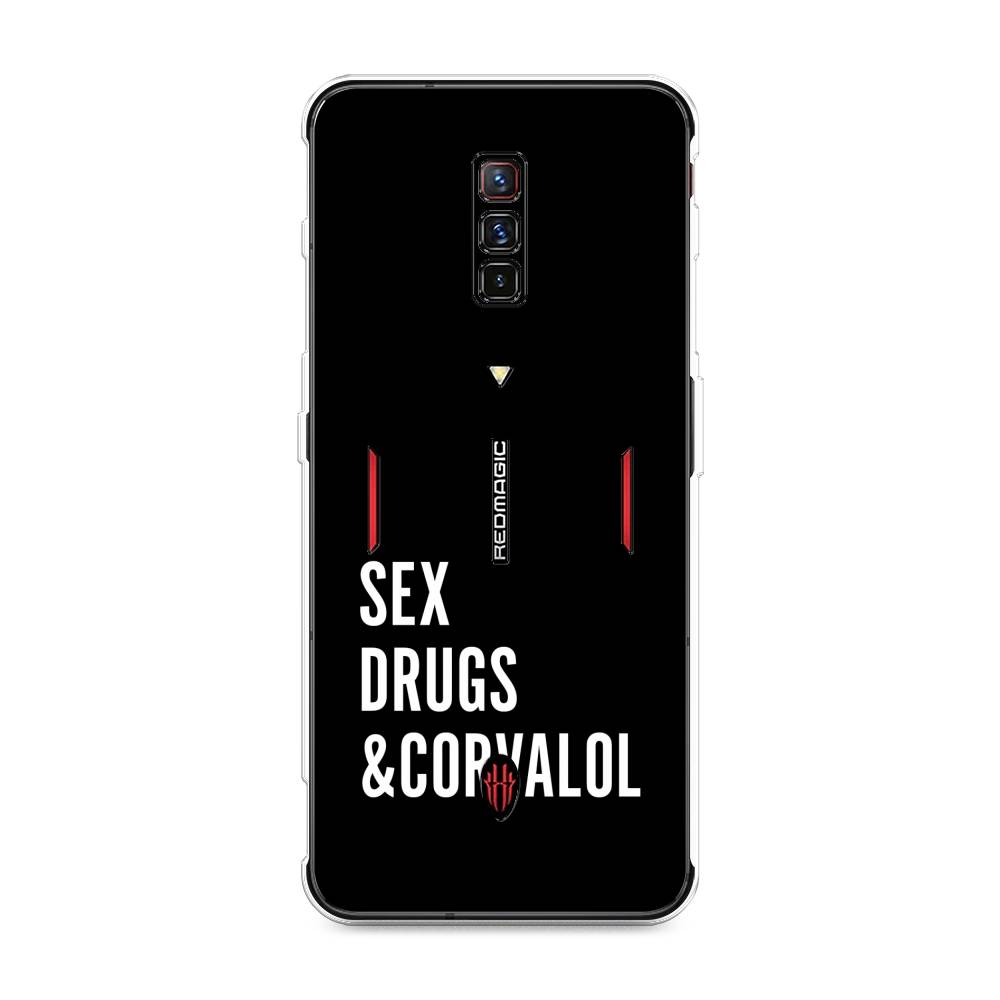 

Чехол на ZTE Nubia Red Magic 6 "Corvalol", Черный;серый;белый, 135150-6
