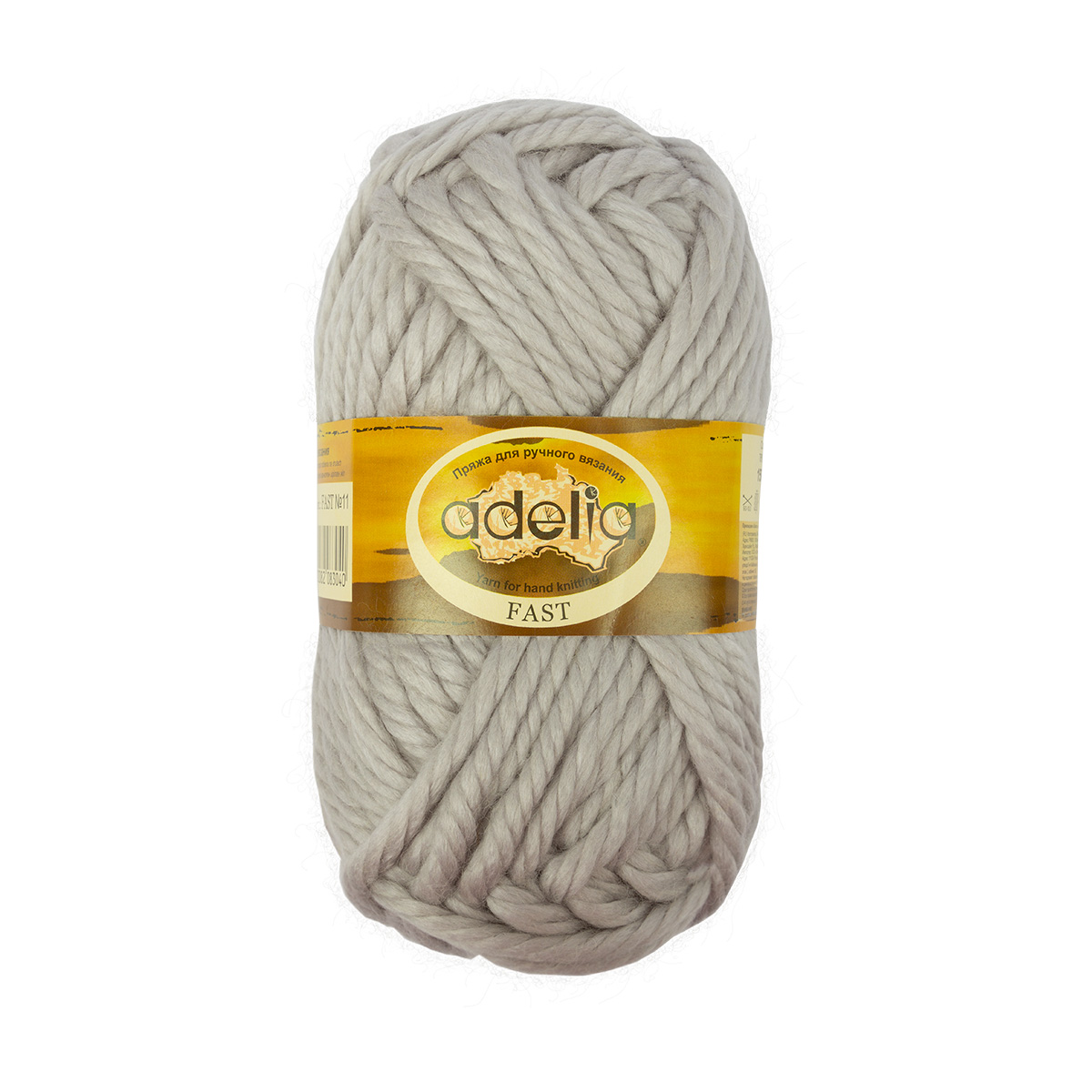 

Пряжа Adelia Fast 3 шт. по 150 г. набор, 78% акрил, 22% шерсть 45 м №11 св.серый, FAST