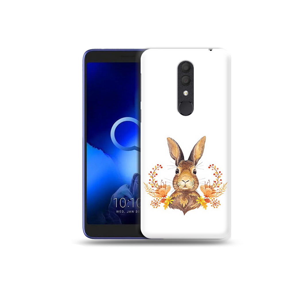 

Чехол MyPads Tocco для Alcatel 1X зайка в цветах (PT133941.659.349), Прозрачный, Tocco