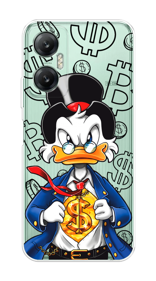 

Чехол на Infinix HOT 20 5G "Scrooge Goldman", Черный;белый;синий, 3103250-1