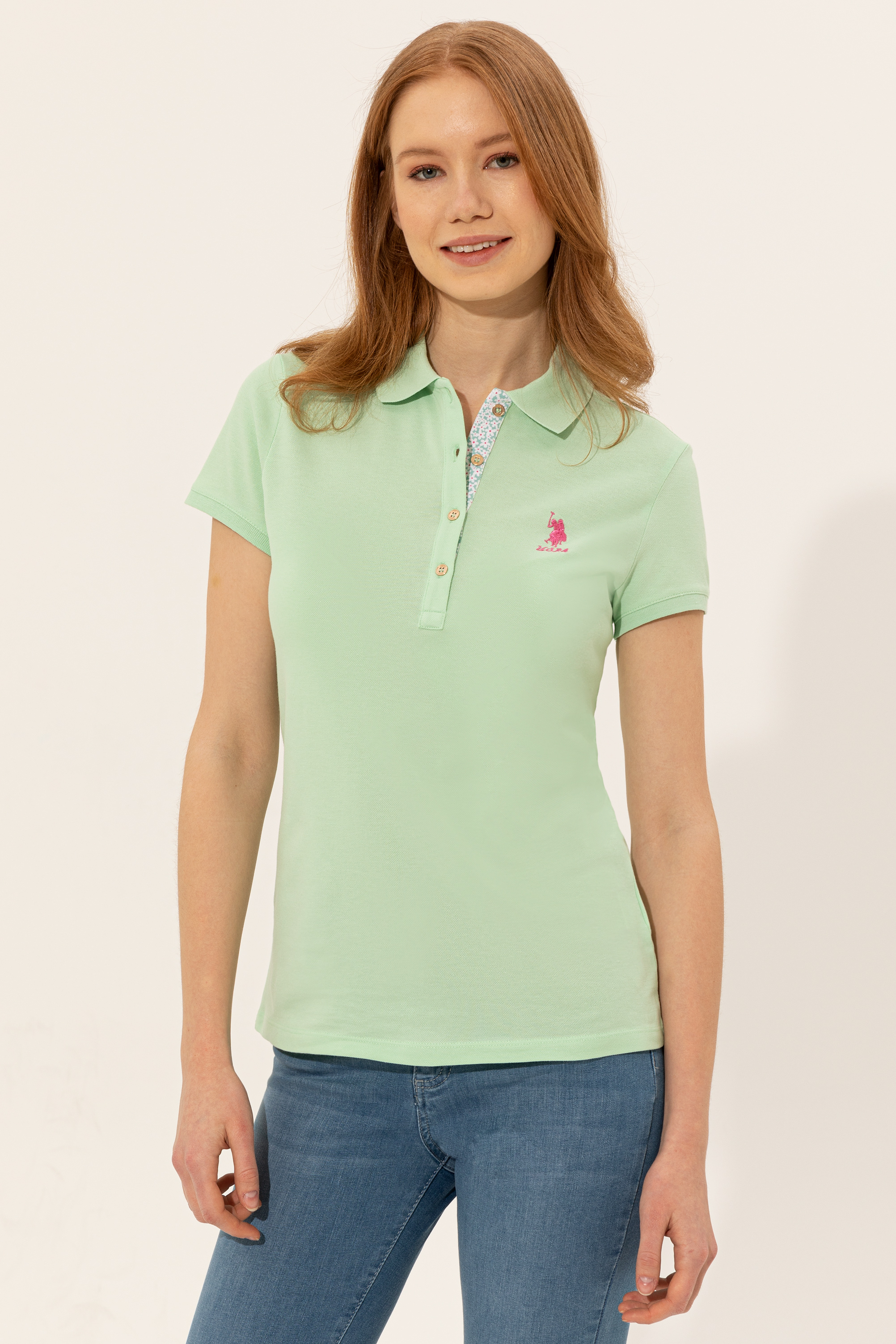 

Футболка женская U.S. POLO Assn. G082SZ0110TP0122 бирюзовая L, Бирюзовый, G082SZ0110TP0122
