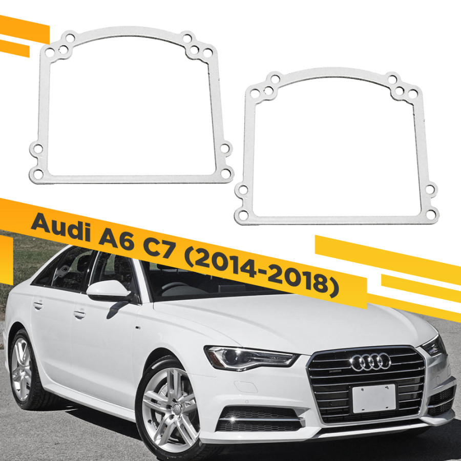 

Рамки для замены линз в фарах Audi A6 C7 2014-2018 VDF AA6C7R-110N 110N, 110N