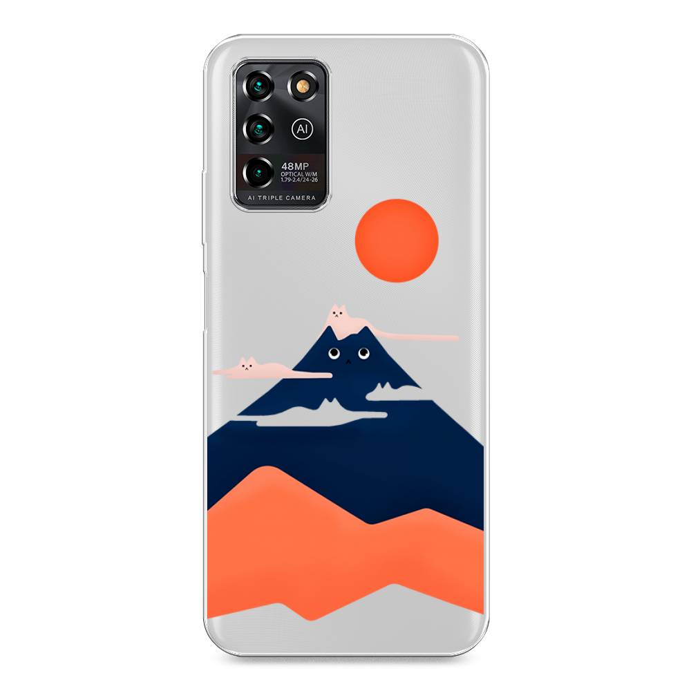 

Чехол на ZTE Blade V30 Vita "Кот-гора", Черный;оранжевый, 135050-4