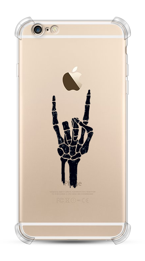 

Чехол Awog на Apple iPhone 6 / Айфон 6 "Rock for a skeleton", Разноцветный, 10451-1