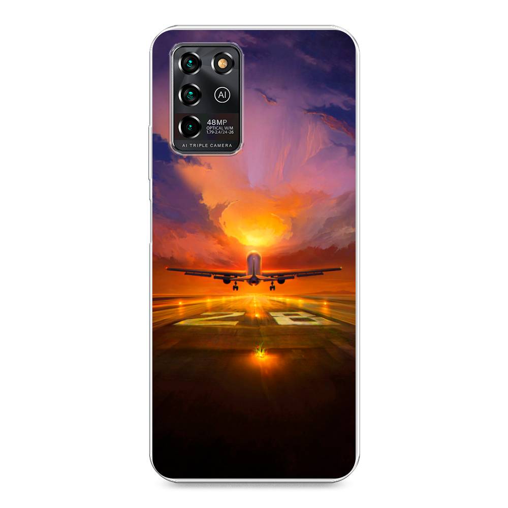 

Чехол на ZTE Blade V30 Vita "Самолет на посадке", Оранжевый;синий, 135050-6