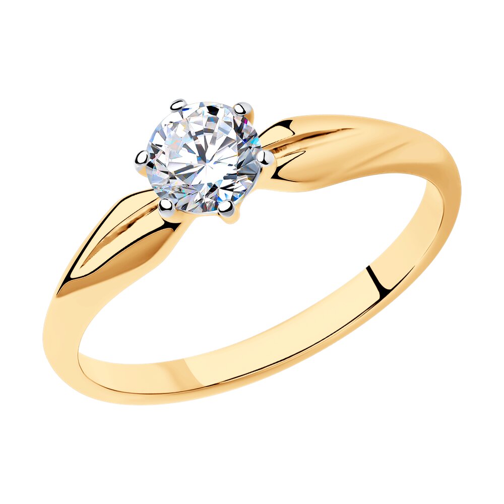 

Кольцо из серебра р. 17,5 SOKOLOV 93011072, фианит, 93011072