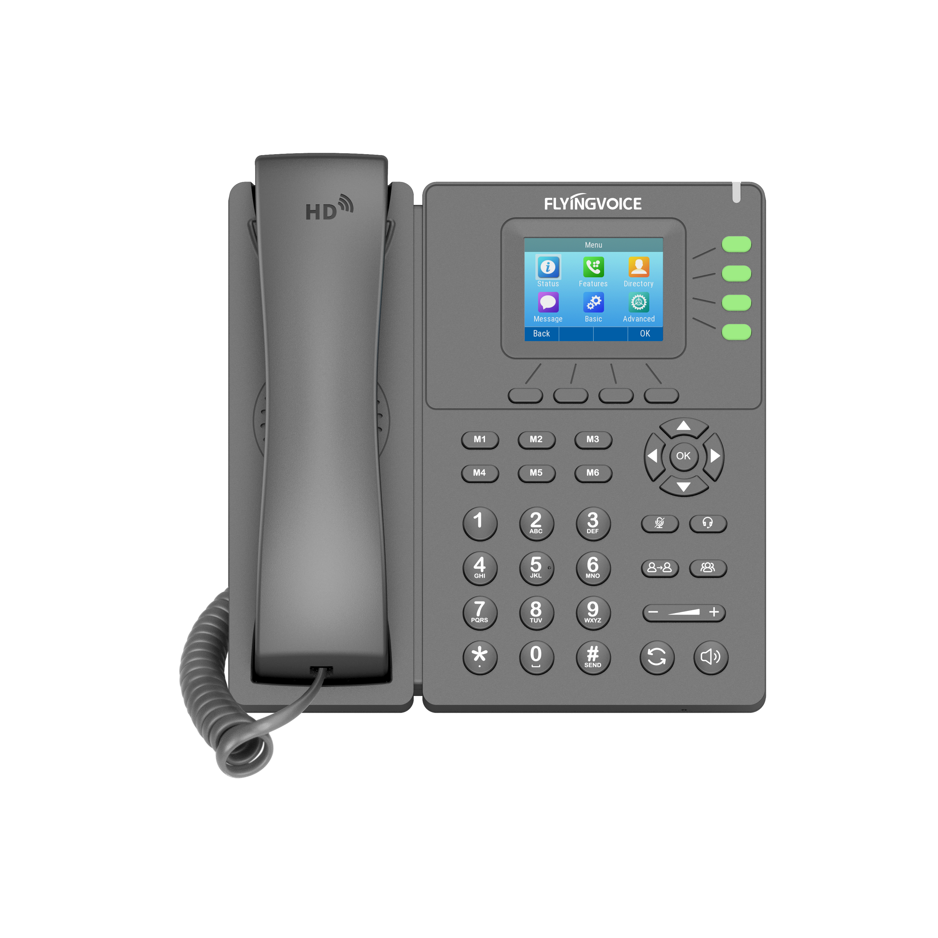 

IP-телефон FLYINGVOICE P21P черный (P21P), P21P