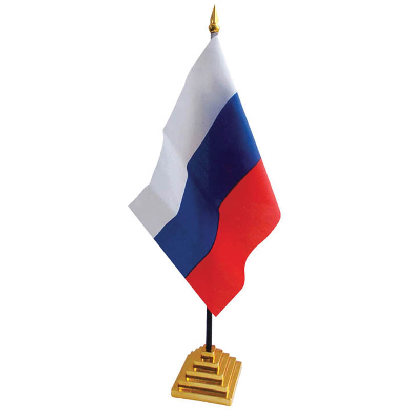 

Флаг настольный ArtSpace Россия пластиковая подставка 10 уп