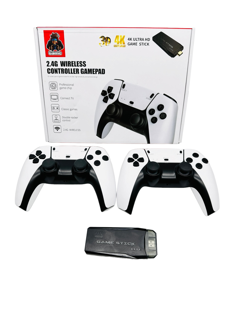 

Игровая приставка NoBrand 2.4G Game Stick Lite White, Черный, 2.4G Game Stick Lite