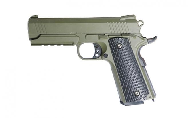 Страйкбольный пружинный пистолет Galaxy  Китай (кал. 6 мм) G.25G (зеленый)