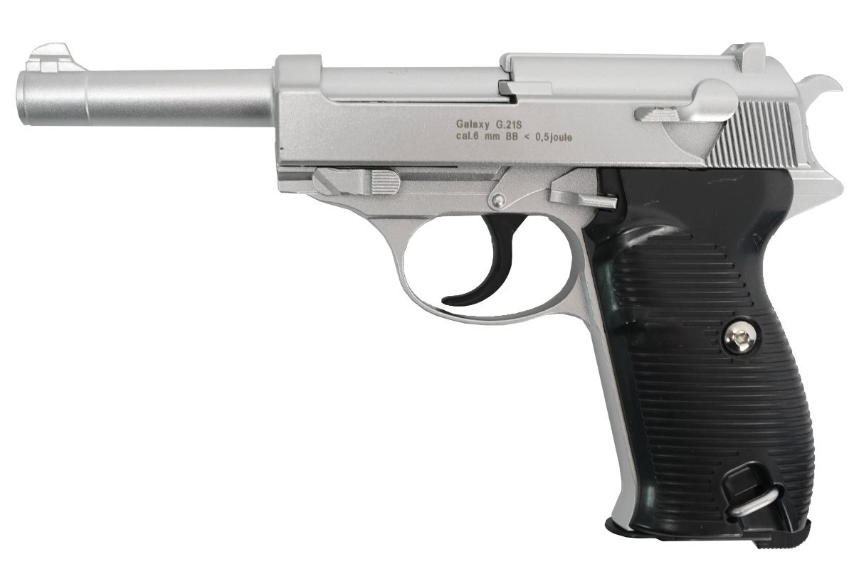 Страйкбольный пружинный пистолет Galaxy  Китай (кал. 6 мм) G.21S (серебристый)