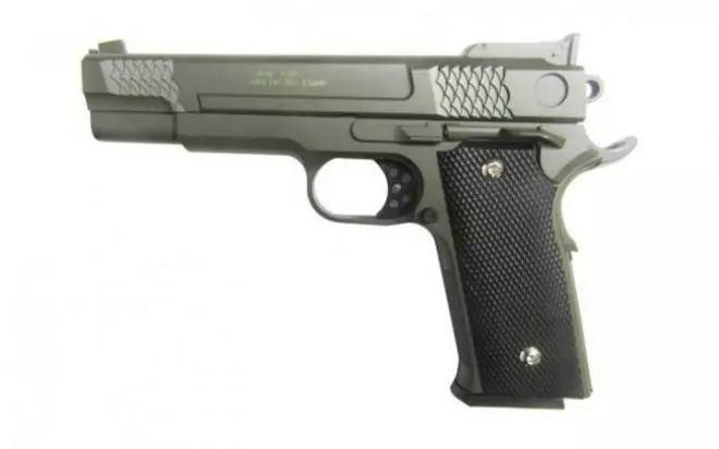 Страйкбольный пружинный пистолет Galaxy  Китай (кал. 6 мм) G.20G (зеленый)