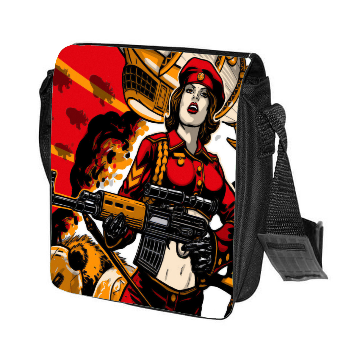 

Сумка унисекс CoolPodarok CN043633 черный, Черный;белый, CN043633