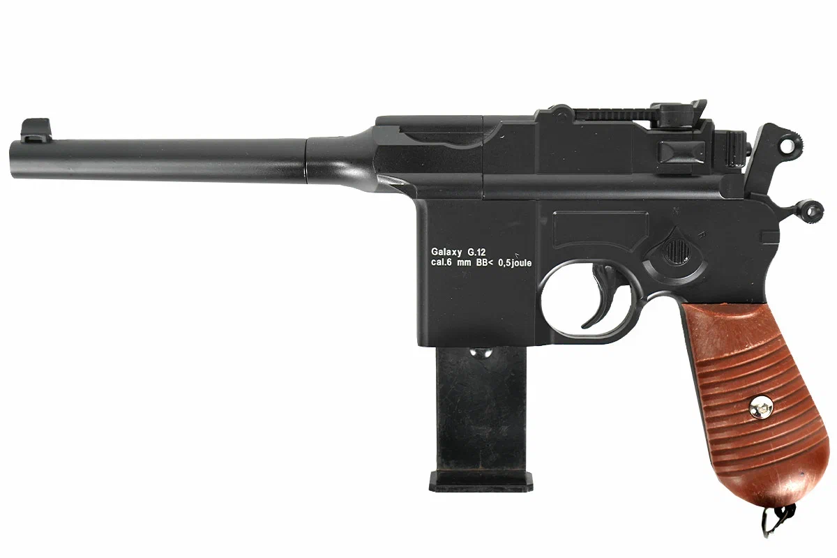 Страйкбольный пружинный пистолет Galaxy  Китай (кал. 6 мм) G.12 (мини Mauser 712)