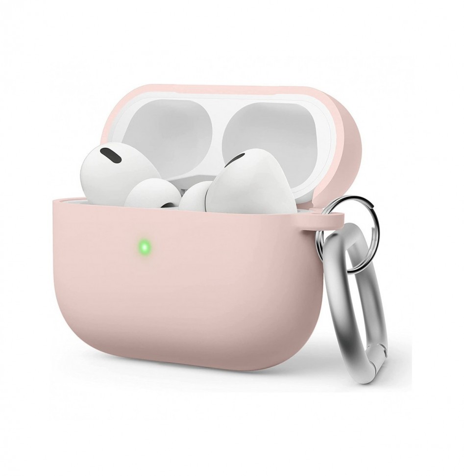 фото Чехол с карабином elago liquid hang case для airpods pro 2, розовый (eapp2rh-hang-pk)