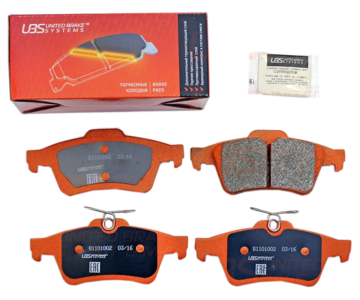 

Колодки тормозныеFORD FOCUS 04-/11-/13-/KUGA II 13-/TRANSIT 2.2D 14-/VOLVO V50 UBS Премиум