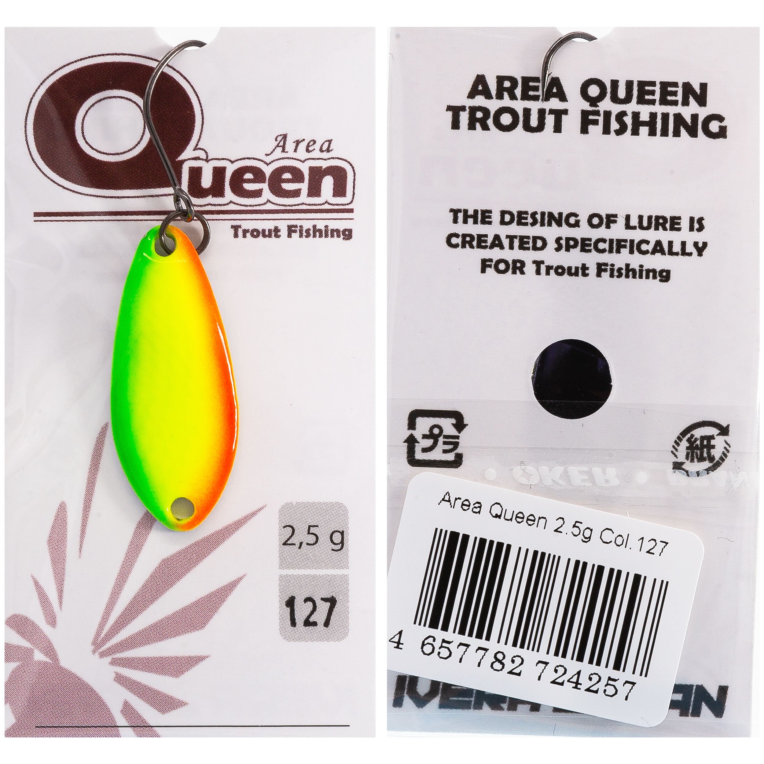 

Блесна D-Ocean Area Queen 2.5 гр цвет 127, Разноцветный, Area Queen