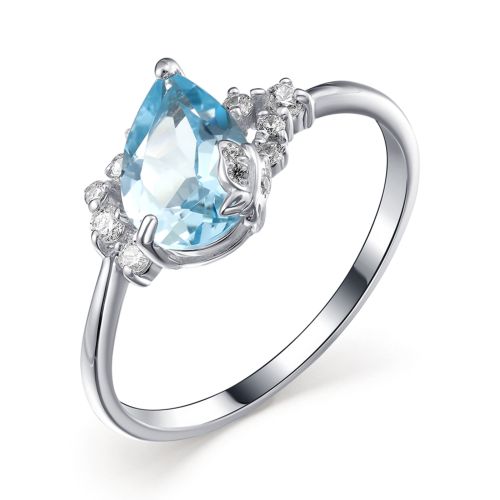 

Кольцо из серебра с топазом р. 17 Dewi 901018043, 901018043