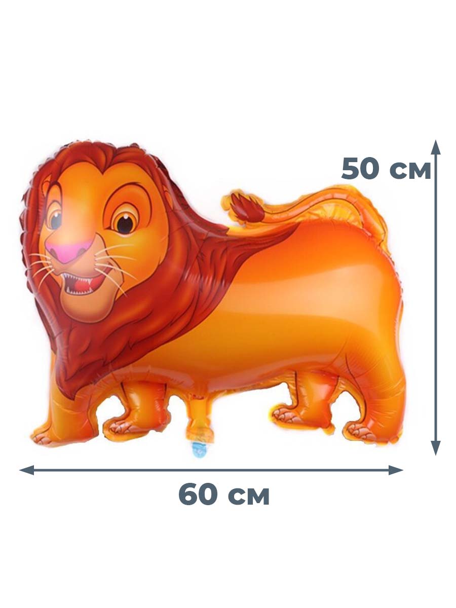 Воздушный шар StarFriend Король Лев Симба Lion King фольгированный 60х50 см the lion king timon