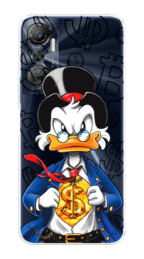 

Чехол на Infinix Hot 20 4G "Scrooge Goldman", Черный;белый;синий, 3103150-1