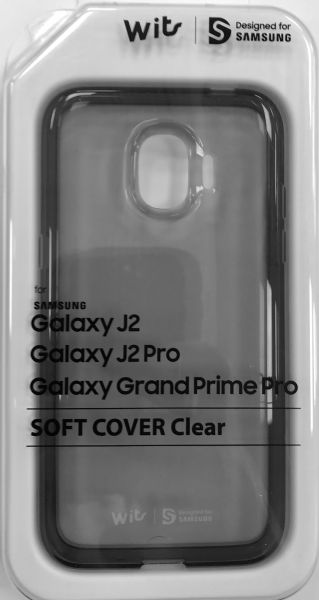 Накладка силикон Wits Soft Cover для Samsung J250 Galaxy J2 (2018) прозрачный черный