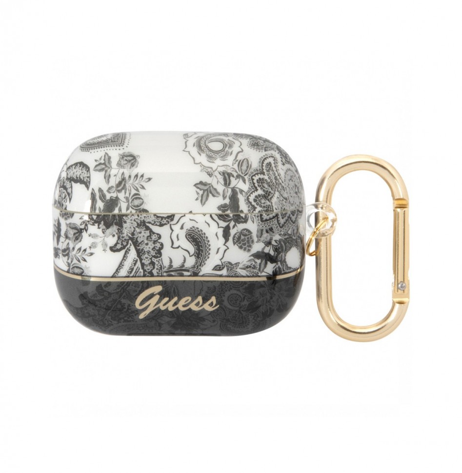 

Чехол с карабином Guess TPU Toile de Jouy для AirPods Pro, Серый (GUAPHGPLHG), TPU Toile de Jouy