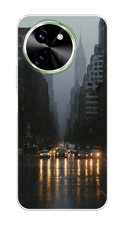 

Чехол на Vivo T3x/Y38 5G "Дождливый Нью Йорк", Черный;серый, 2610650-1