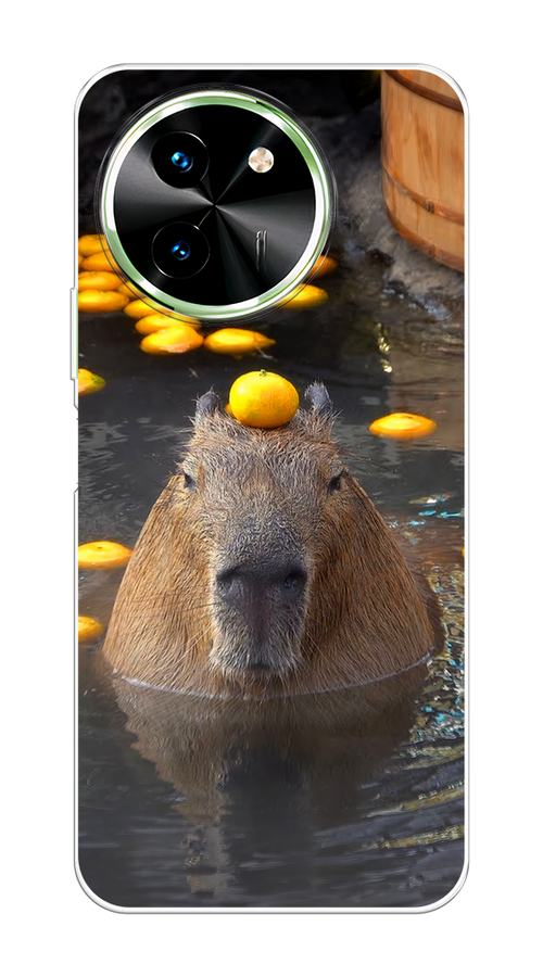 

Чехол на Vivo T3x/Y38 5G "Капибара отдыхает", Коричневый;оранжевый;серый, 2610650-1