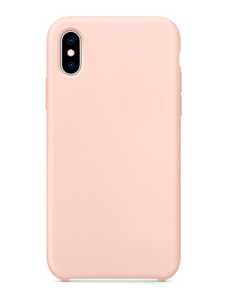 

Накладка силикон для iPhone X/Xs Розовая, Розовый, iPhone X