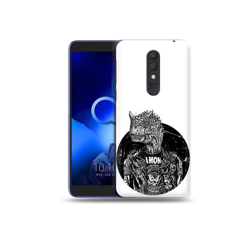 

Чехол MyPads Tocco для Alcatel 1X динозавр в куртке (PT133941.659.328), Прозрачный, Tocco