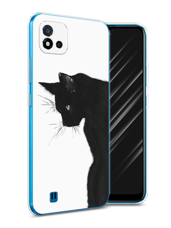 

Чехол Awog на Realme C11 (2021) "Black cat", Разноцветный, 257550-1