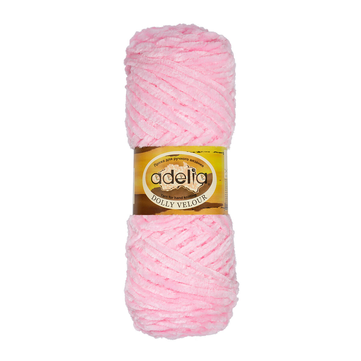 

Пряжа Adelia Dolly Velour 5 шт. по 100 г. 100% микрополиэстер 93 м №44 розовый, DOLLY VELOUR